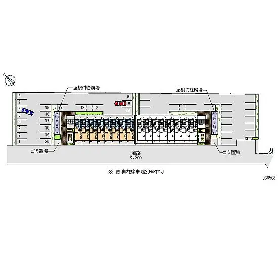 ★手数料０円★彦根市東沼波町　月極駐車場（LP）